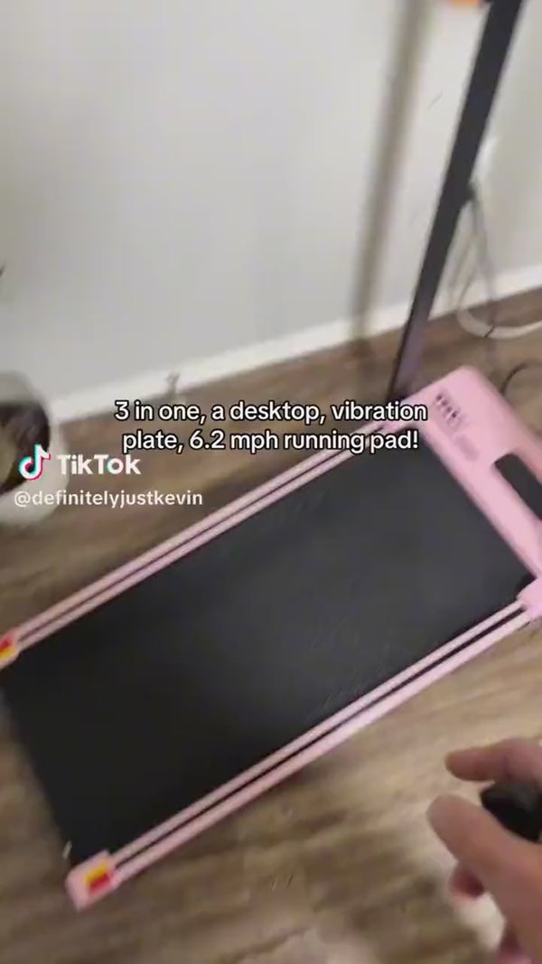 Using the desk tray and remote while walking