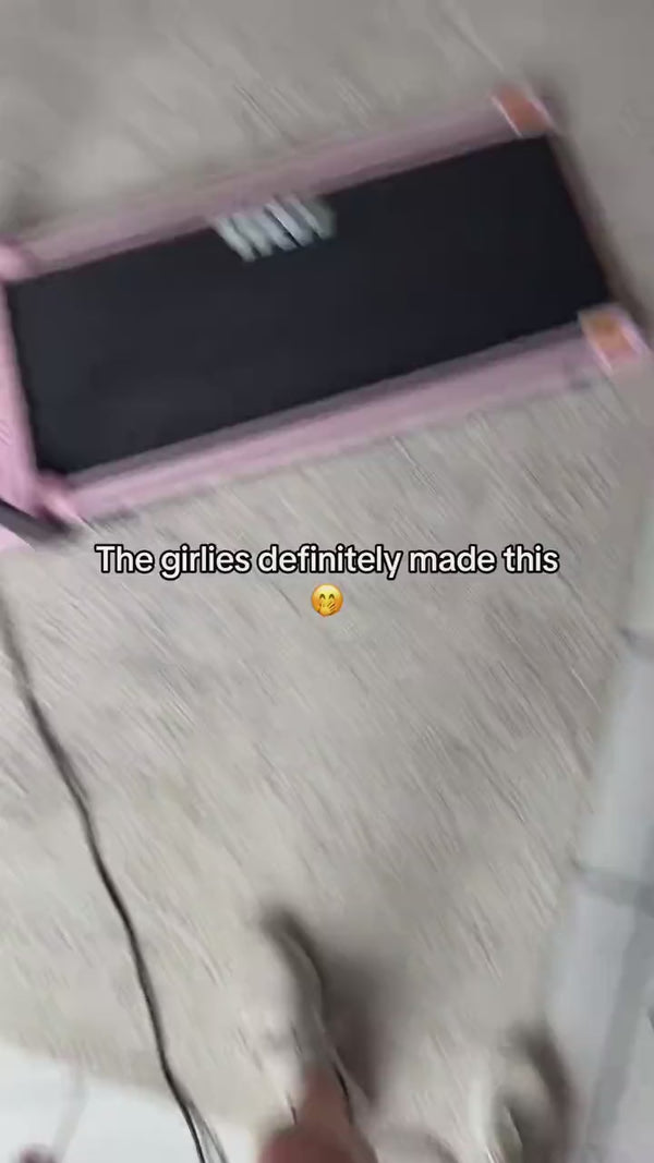 Setting up the walking pad and trying it out